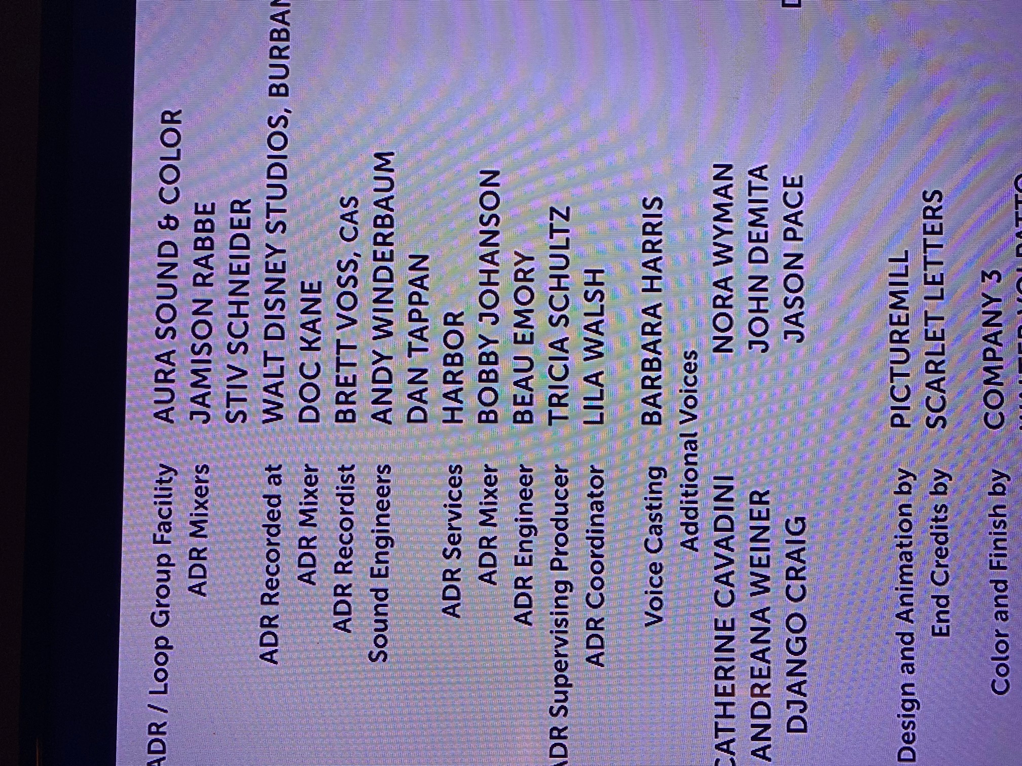 ‎changing uncredited to credited on a "full" crew list that was not