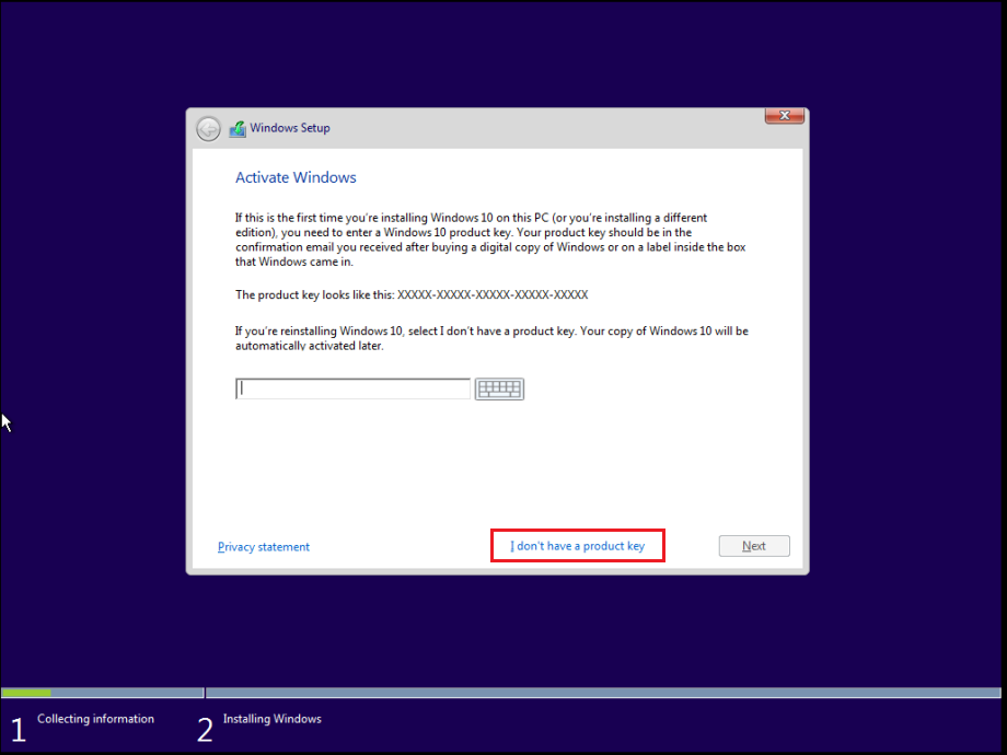 Windows 10 Activation