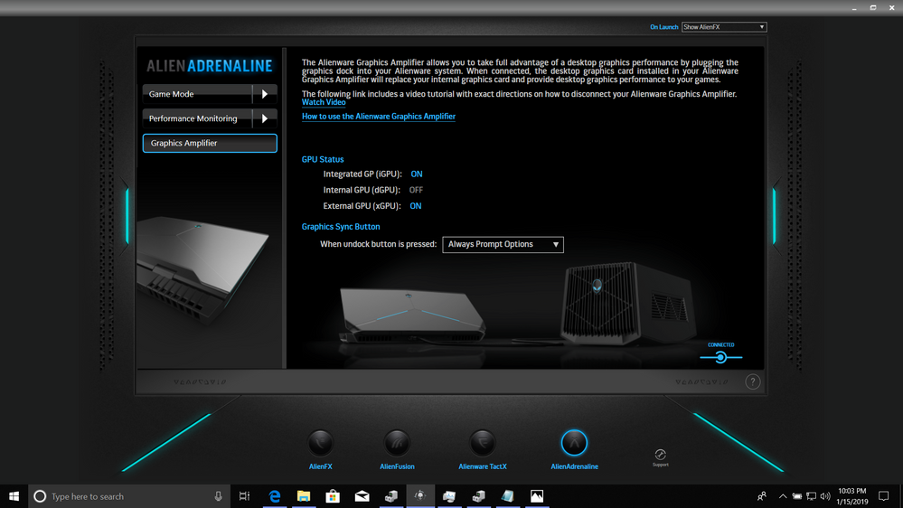 Alienware graphics amplifier hot sale rtx 2080 ti