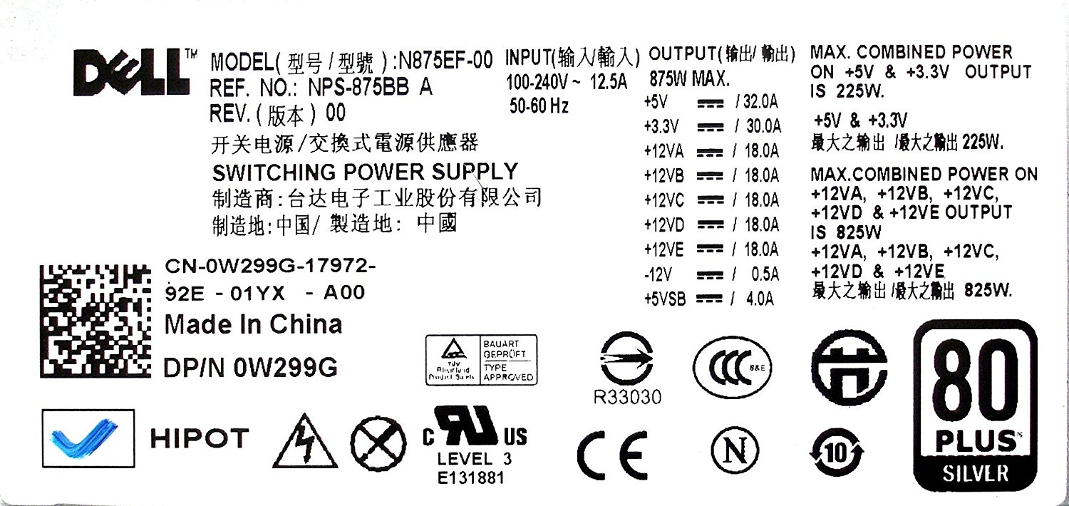 W299G Power Supply