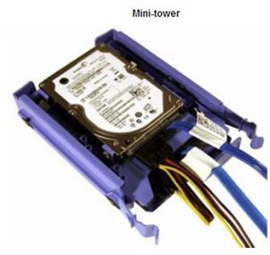 Support Disque dur 2.5 Dell - Adaptateur 3.5'' vers 2.5'' Dell Optiplex -  F767D