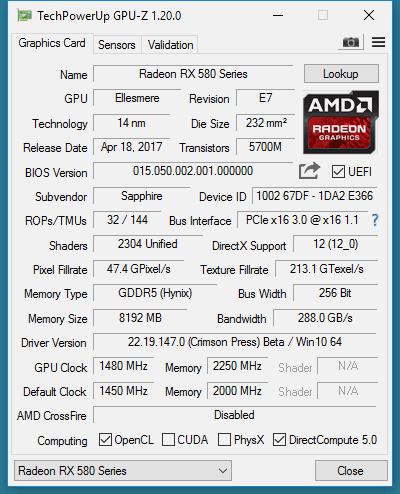 Rx 580 nm hot sale