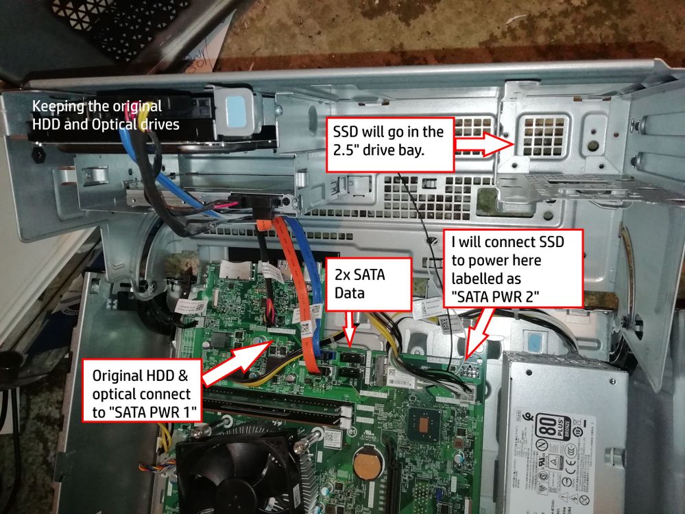 No PSU Power Connectors for my SSD (Inspiron 3668) | DELL
