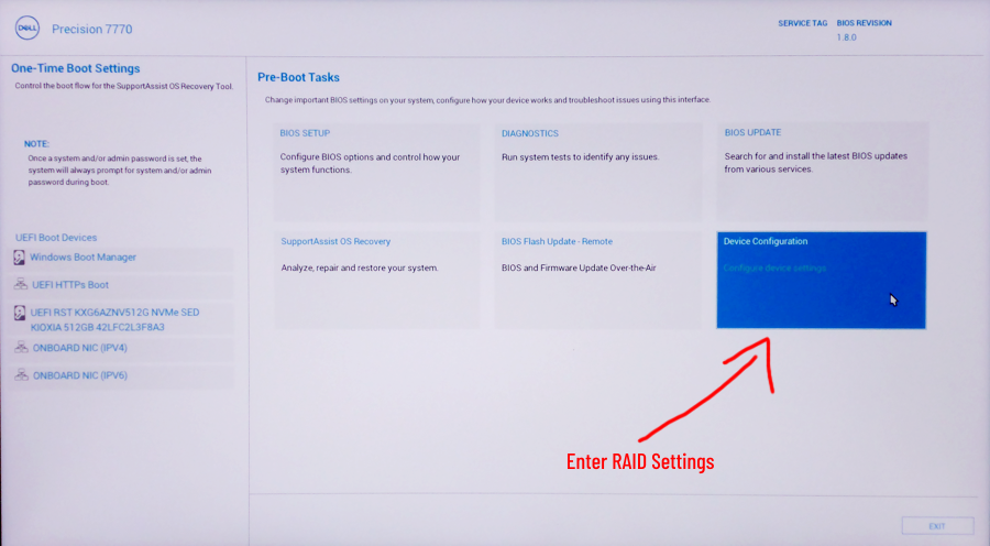 Dell workstation deals raid configuration