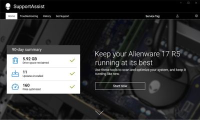 SupportAssist for PCs - Start Now