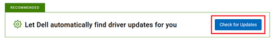 Dell Support Page Check For Updates 23 Feb 2022.png