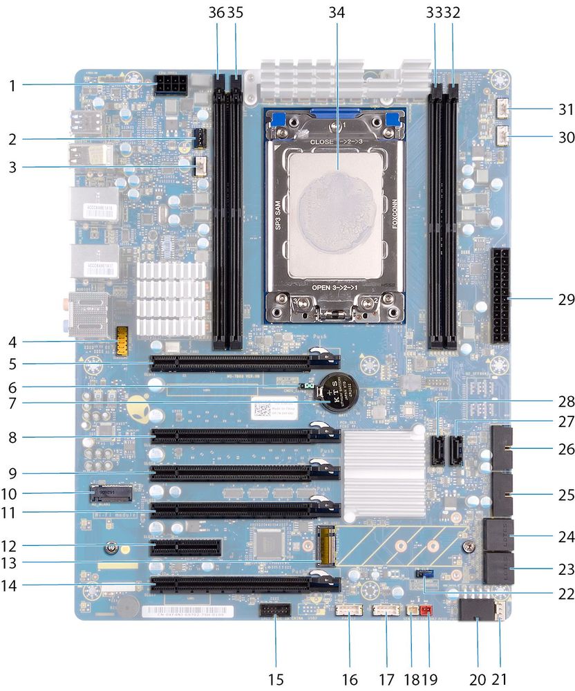 Area 51 R3 motherboard swap to Aurora R13 DELL Technologies