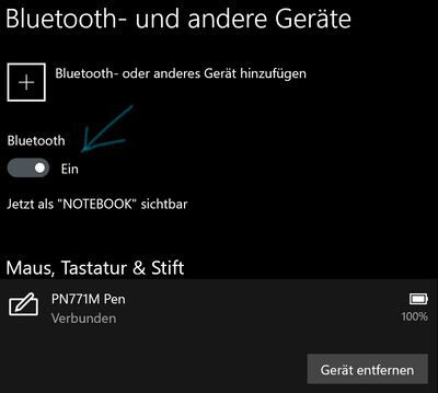 BT: on -> off -> on
