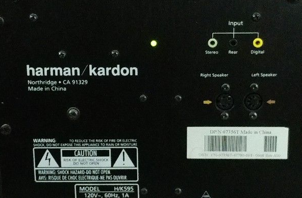 Harman kardon hot sale hk595 cables