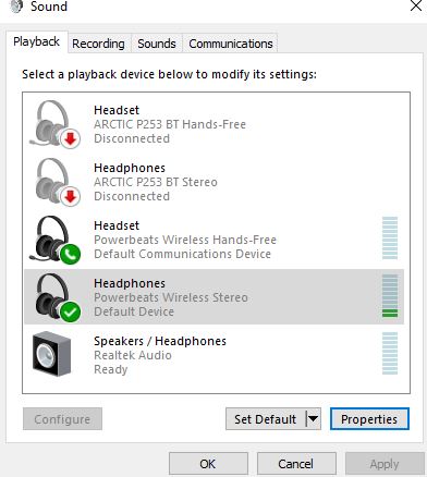 Bluetooth headphones bad sound windows online 10