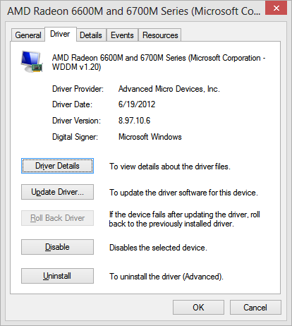 Amd radeon 6600m and 6700m series driver outlet windows 7