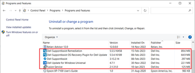 Win 10 Pro v22H2 Control Panel Dell Programs Installed 16 Feb 2023.png