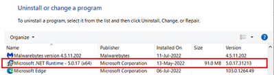 Win 10 Pro V21H2 Control Panel May 2022 PT Updates MS NET Runtime v5_0_17 15 Jul 2022.png