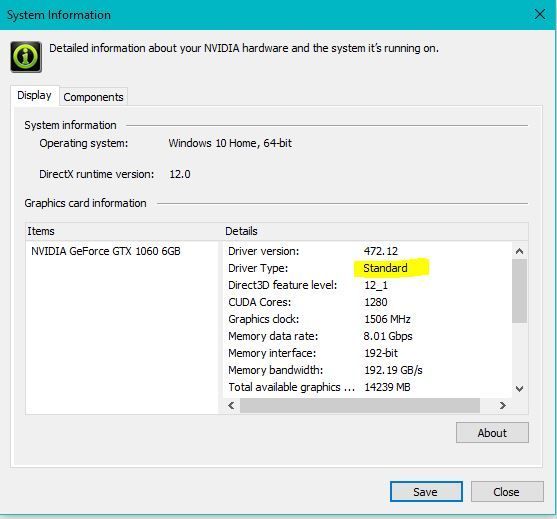 Gtx 1060 drivers discount windows 10 64 bit