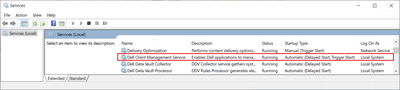 Win 10 Pro v21H2 Windows Services Dell Client Management Service Defaults 26 Jul 2022.png