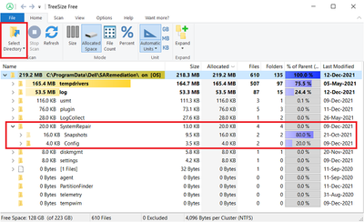 TreeSize Free v4_5_3 Dell Program Data SARemediation System Repair 20 KB 12 Dec 2021.png