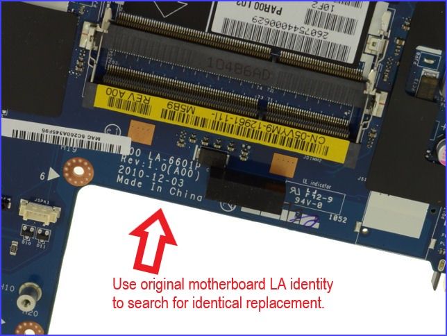 Dell Alienware m17 R3 motherboard LA ID