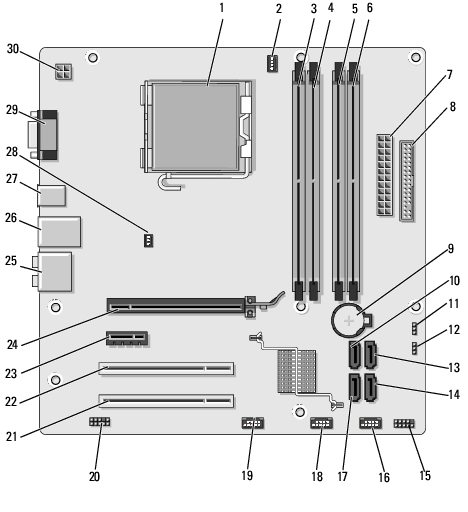 Inspiron hot sale 530 motherboard