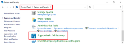 Win 10 v21H1 Control Panel System and Security SA OS Recovery Settings Manager 20 Aug 2021.png