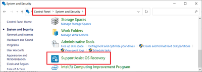 Win 10 v21H1 Control Panel System and Security SA OS Recovery Settings Manager 20 Aug 2021.png