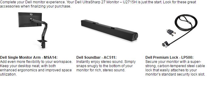 Dell cheap u2715h soundbar