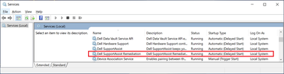 WIn 10 Pro v21H2 Services Dell SupportAssist Remediation Re-Enabled After SA OS Recovery v5_5_0_16046 Installed 09 Dec 2021.png