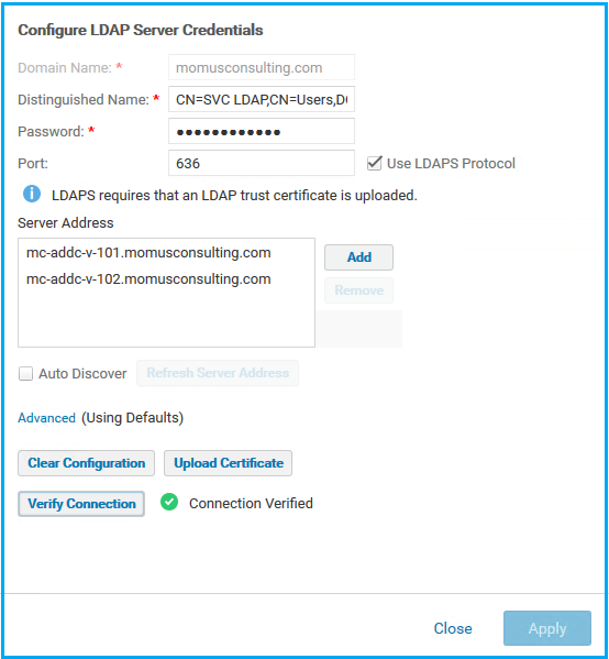 Dell Unity LDAPS - Verified - Working.png