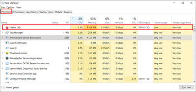 WIn 10 Pro v21H2 Task Manager Processes Firefox v99_0_1 High Memory Consumption 21 Apr 2022.png