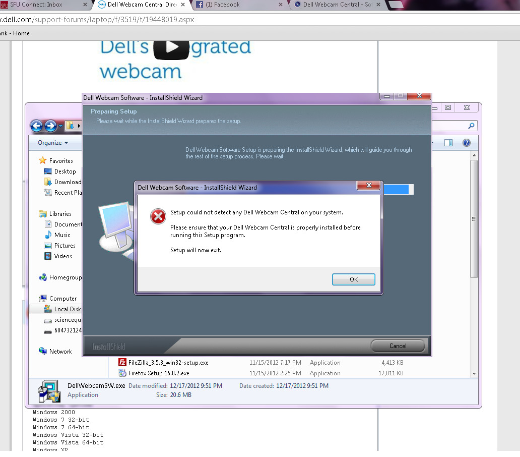 Dell best sale central webcam