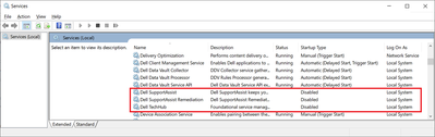 Win 10 Pro v21H2 Services All Dell Serivces Three SA Services Disabled 26 Sep 2022.png