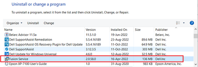 Win 10 Pro v21H2 Control Panel Programs Dell Fusion Service v2_0_58 18 Oct 2022.png