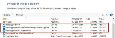 Win 10 Pro v21H2 Control Panel Dell SA-Related Programs Installed 26 Apr 2022.png