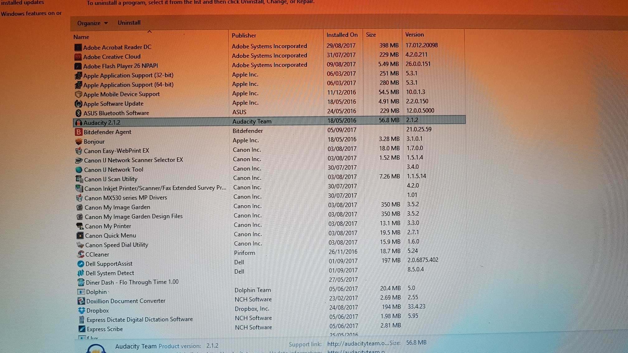 ‎Inspiron 6400 Can I configure when the orange light will start